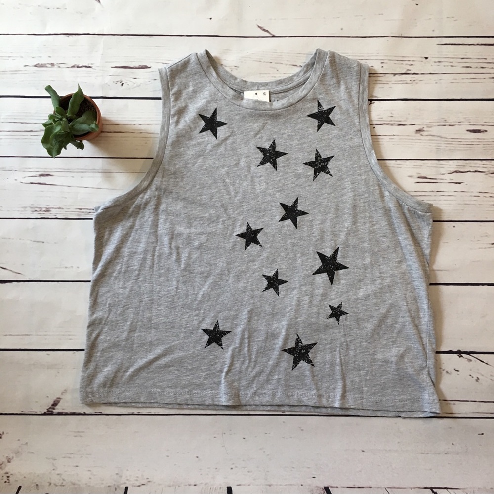 SOLD❗️Fifth Sun Star Graphic Crew Neck Crop Top XL